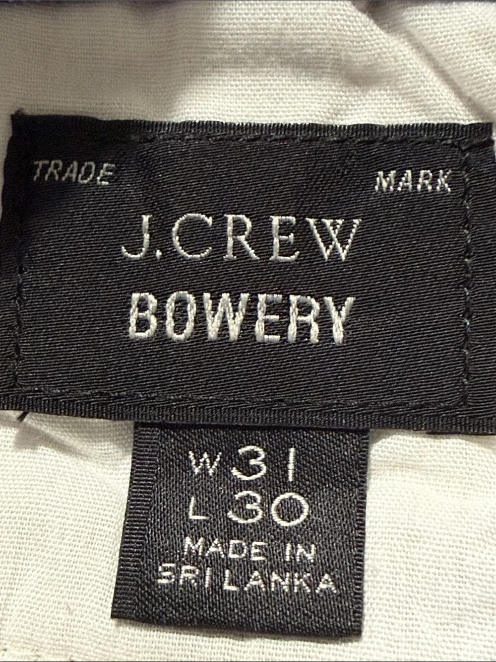 J Crew Bowery Mens Size 31x30 Faded Classic Fit Flat Front Chino Pants Beige